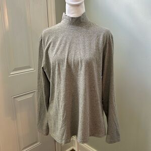 TALBOTS EASY LUXE‎ MOCKNECK TEE
